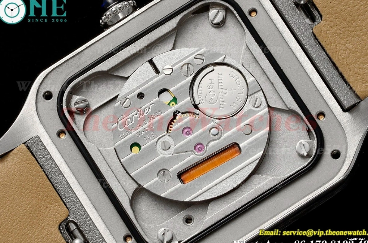 Quartz LE Dumont Silver Dial Wine Santos Red AF RG 0420